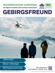 Gebirgsfreund 3/13 - Österreichischer Alpenverein Wien