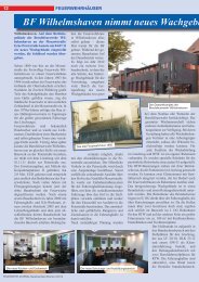 BF Wilhelmshaven nimmt neues Wachgebäude in Betri