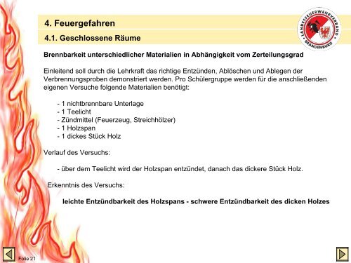 Brandschutzerziehung im Land Brandenburg Teil 1