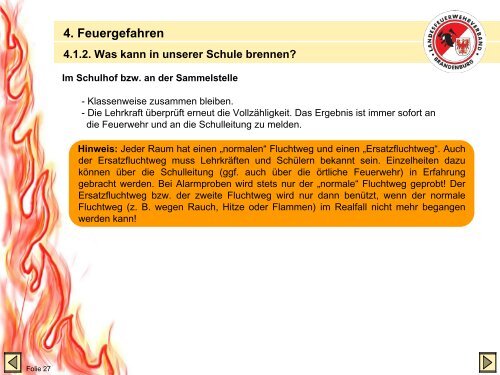 Brandschutzerziehung im Land Brandenburg Teil 1