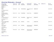 EW Issued Web List.rtf - Ontario Energy Board