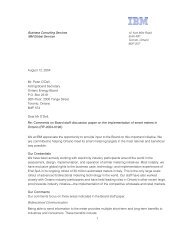 Smart Metering Consultation - IBM Comments - Ontario Energy Board