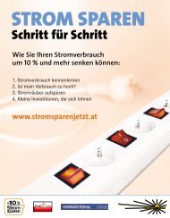 Schritt für Schritt - Strom sparen jetzt