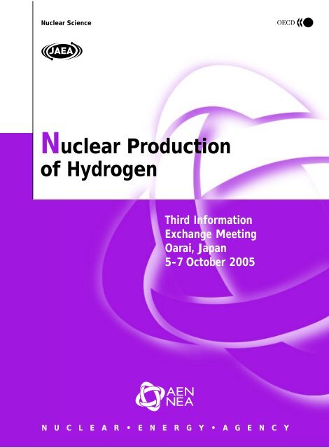 Nuclear production of Hydrogen - OECD Nuclear Energy Agency