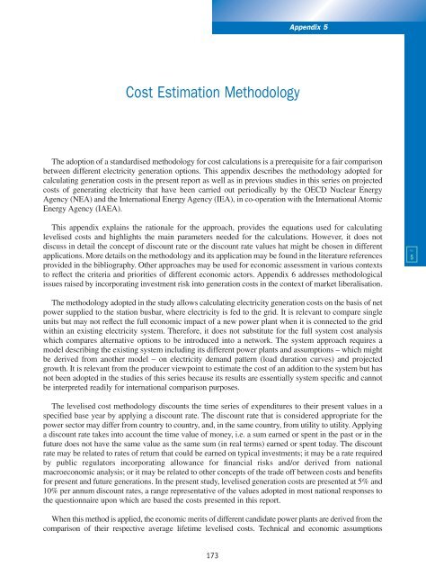 Projected Costs of Generating Electricity - OECD Nuclear Energy ...