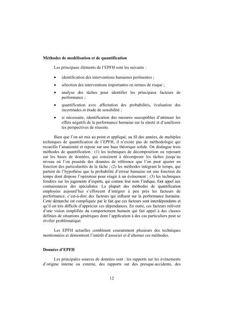 L'évaluation probabiliste de la fiabilité humaine dans les centrales ...