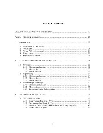 COMPLETE DOCUMENT (1862 kb) - OECD Nuclear Energy Agency