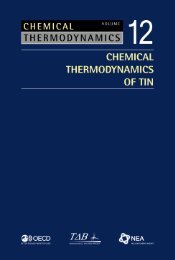 Chemical Thermodynamics of Tin - Volume 12 - OECD Nuclear ...