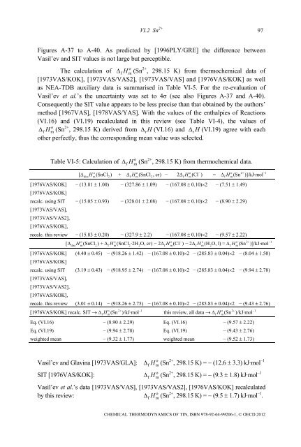 Chemical Thermodynamics of Tin - Volume 12 - OECD Nuclear ...