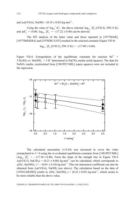 Chemical Thermodynamics of Tin - Volume 12 - OECD Nuclear ...