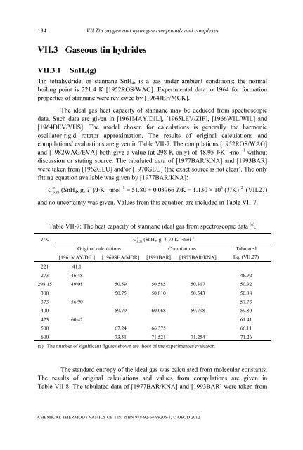 Chemical Thermodynamics of Tin - Volume 12 - OECD Nuclear ...