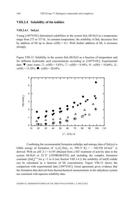 Chemical Thermodynamics of Tin - Volume 12 - OECD Nuclear ...