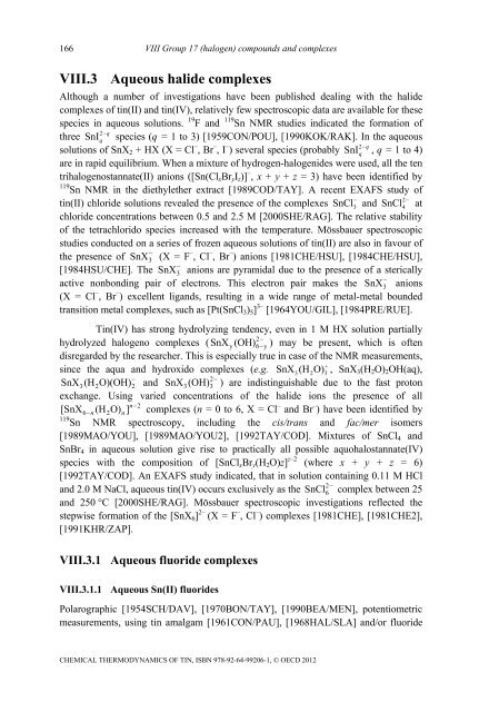 Chemical Thermodynamics of Tin - Volume 12 - OECD Nuclear ...