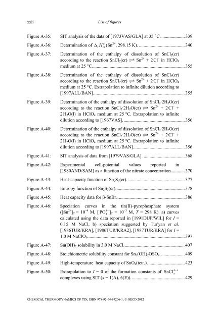 Chemical Thermodynamics of Tin - Volume 12 - OECD Nuclear ...