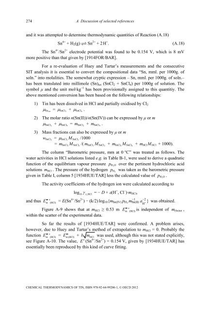 Chemical Thermodynamics of Tin - Volume 12 - OECD Nuclear ...