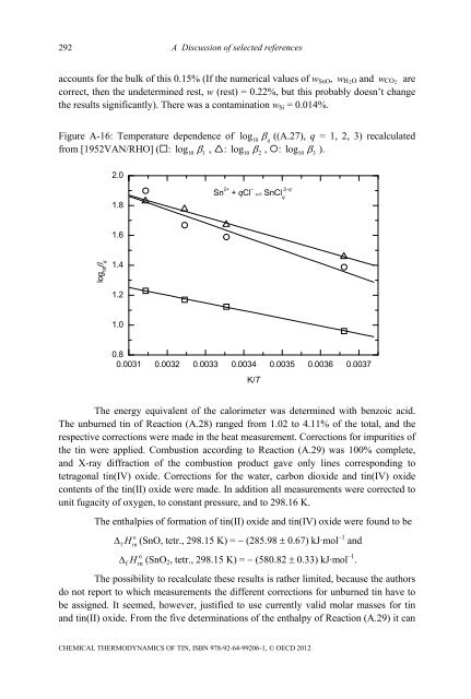 Chemical Thermodynamics of Tin - Volume 12 - OECD Nuclear ...