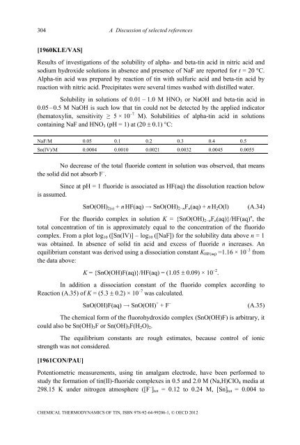 Chemical Thermodynamics of Tin - Volume 12 - OECD Nuclear ...