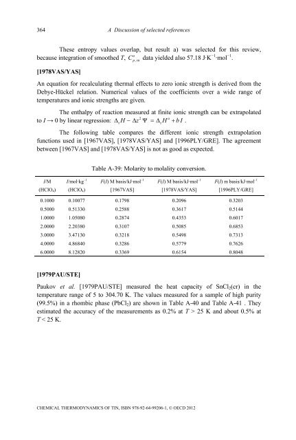 Chemical Thermodynamics of Tin - Volume 12 - OECD Nuclear ...