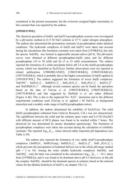 Chemical Thermodynamics of Tin - Volume 12 - OECD Nuclear ...