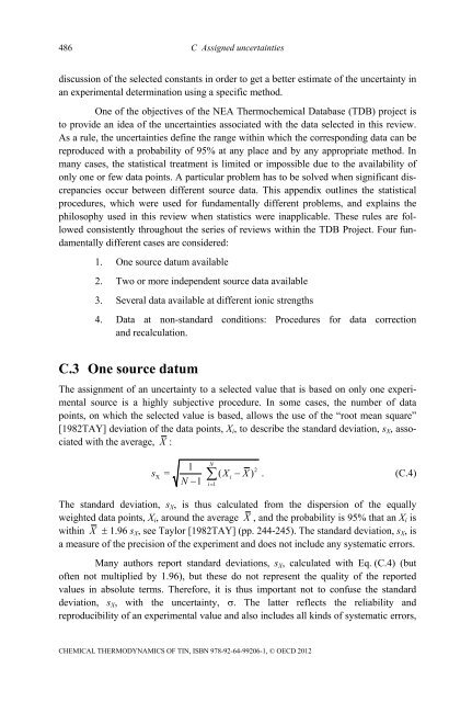 Chemical Thermodynamics of Tin - Volume 12 - OECD Nuclear ...