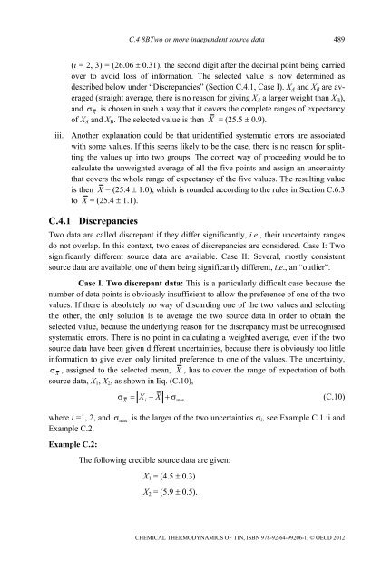 Chemical Thermodynamics of Tin - Volume 12 - OECD Nuclear ...