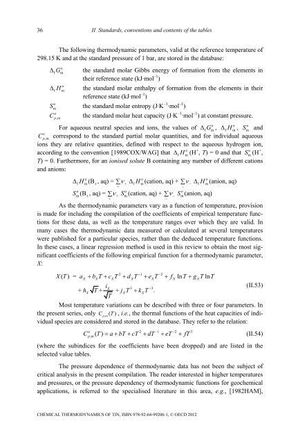 Chemical Thermodynamics of Tin - Volume 12 - OECD Nuclear ...