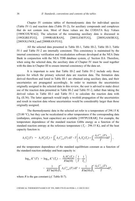 Chemical Thermodynamics of Tin - Volume 12 - OECD Nuclear ...