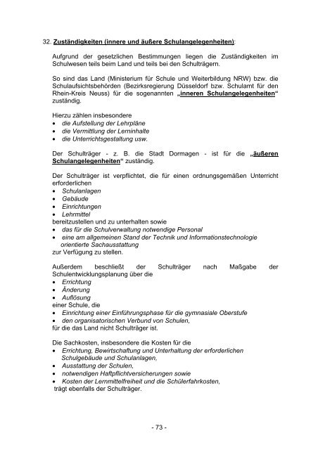 Grundschulen in Dormagen Informationen zum ... - Stadt Dormagen