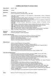 Julio E. Cellis Curriculum Vitae - OECI