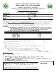 Organic Process/Handling Plan Questionnaire - Ohio Ecological ...