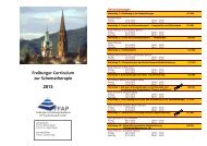 Freiburger Curriculum zur Schematherapie 2013 - FFAP