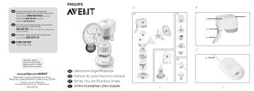 Elektronische Single-Milchpumpe Extractor de Leche ... - Philips