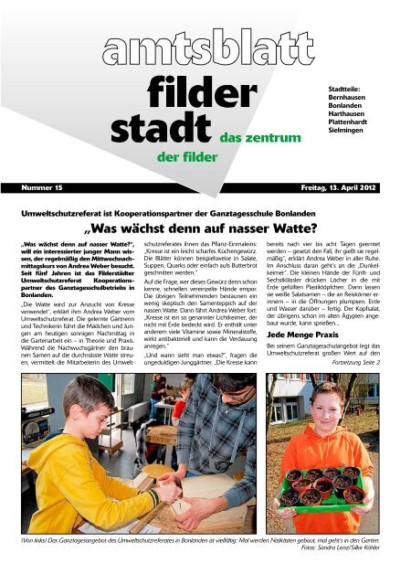 Was Wachst Denn Auf Nasser Watte Stadt Filderstadt