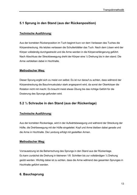 Methodik des Trampolinspringens (pdf) - Ãsterreichischer ...