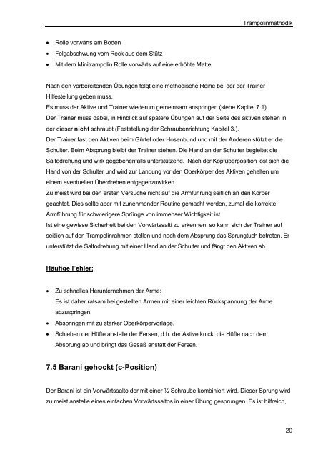 Methodik des Trampolinspringens (pdf) - Ãsterreichischer ...