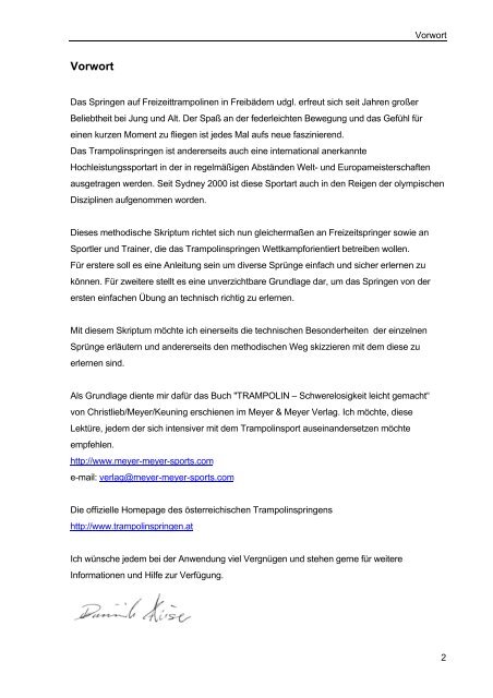 Methodik des Trampolinspringens (pdf) - Ãsterreichischer ...