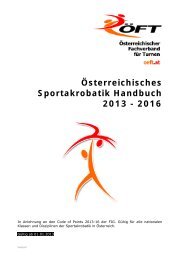 Ãsterreichisches Sportakrobatik Handbuch 2013 - Ãsterreichischer ...