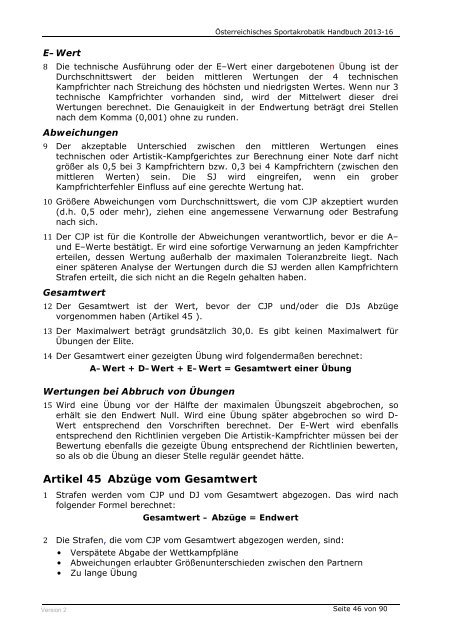 Ãsterreichisches Sportakrobatik Handbuch 2013 - Ãsterreichischer ...