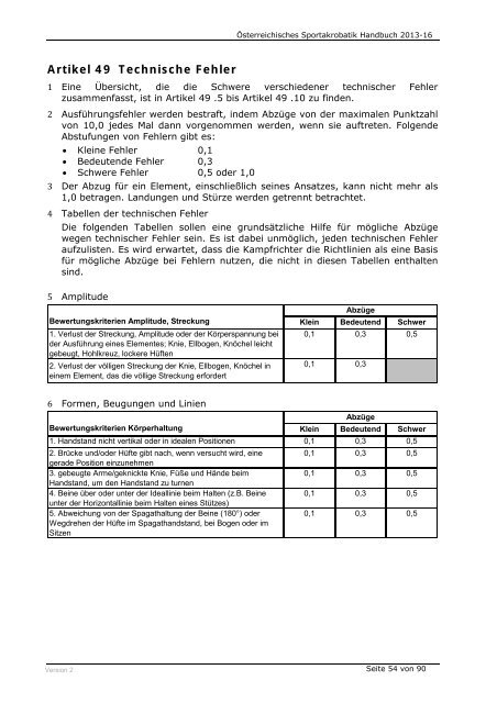 Ãsterreichisches Sportakrobatik Handbuch 2013 - Ãsterreichischer ...