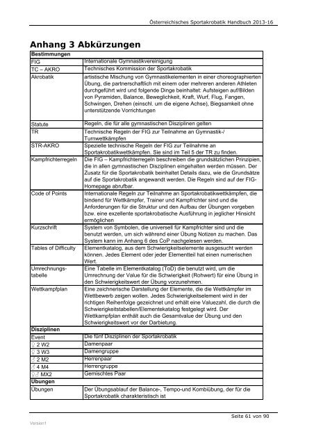 Ãsterreichisches Sportakrobatik Handbuch 2013 - Ãsterreichischer ...