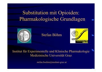 Substitution mit Opioiden: Pharmakologische Grundlagen