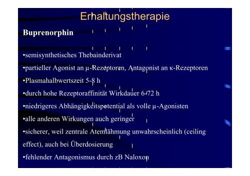 Substitution mit Opioiden: Pharmakologische Grundlagen