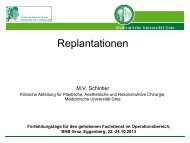 Replantationen.