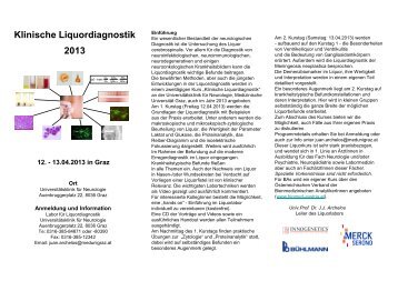 Klinische Liquordiagnostik 2013