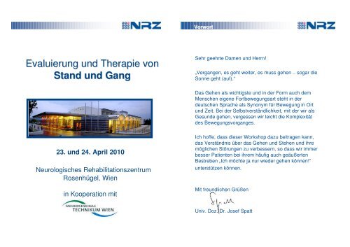 Evaluierung und Therapie von Stand und Gang