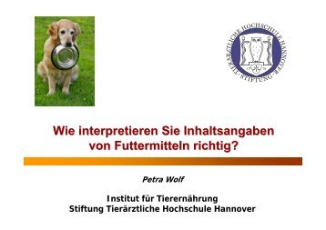 Wie interpretieren Sie Inhaltsangaben von Futtermitteln richtig?