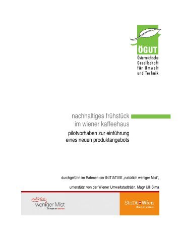 nachhaltiges frÃ¼hstÃ¼ck im wiener kaffeehaus - ÃGUT