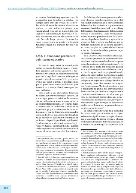 Informe sobre desarrollo humano para Mercosur 2009-2010 - OEI