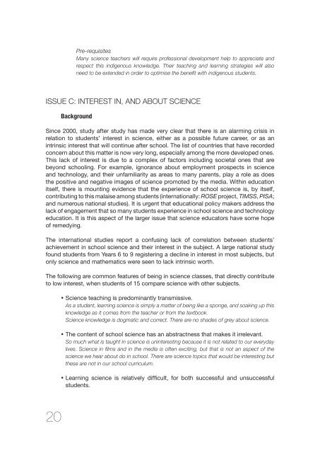 Science education policy-making: eleven emerging issues; 2008 - OEI