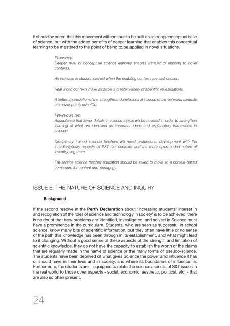 Science education policy-making: eleven emerging issues; 2008 - OEI